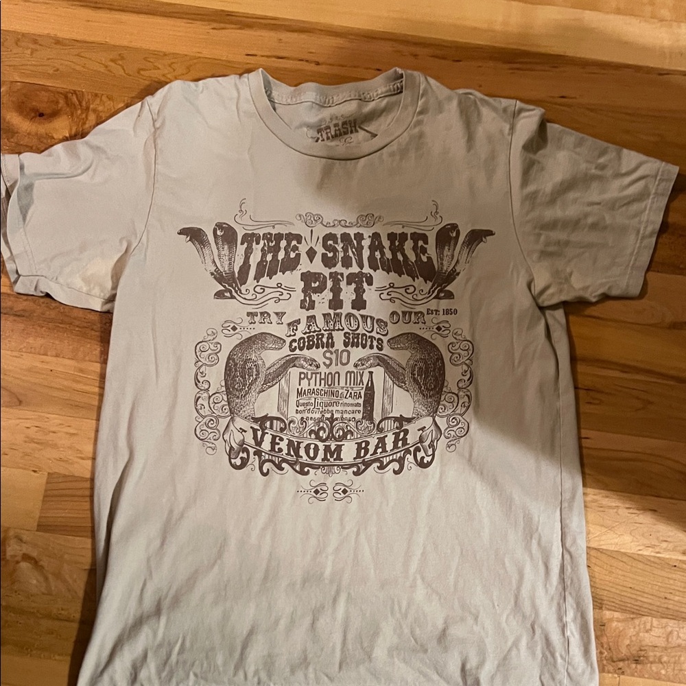 Trash & Luxury Beige Graphic Tee for Men